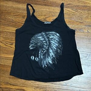 Metal mulisha Black Tank Top with Graphic Design